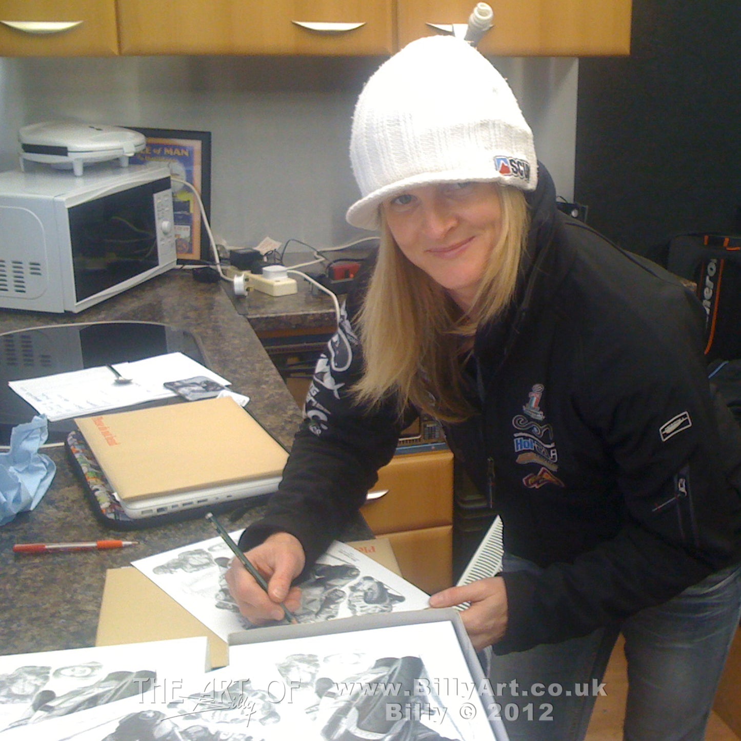 Maria Costello MBE Isle of Man TT & Manx Grand Prix co-signed print