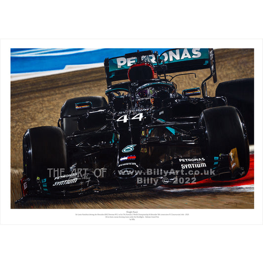 'Knight Racer' - Sir Lewis Hamilton 2020 Formula 1, 7x World Champion