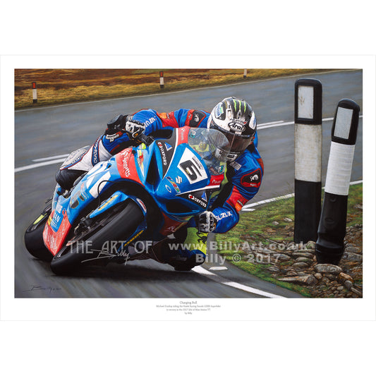 'Charging Bull' - Michael Dunlop Suzuki GSXR 2017 Senior TT